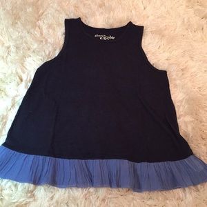 Abercrombie Kids Flowy Navy Tank Top